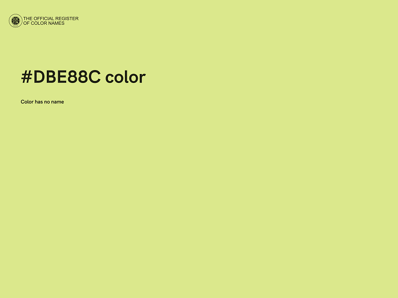 #DBE88C color image
