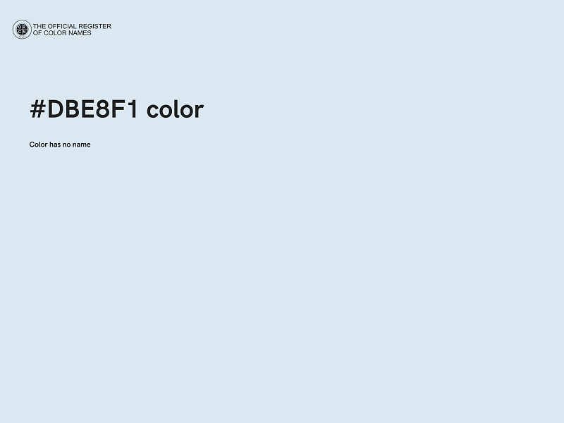 #DBE8F1 color image