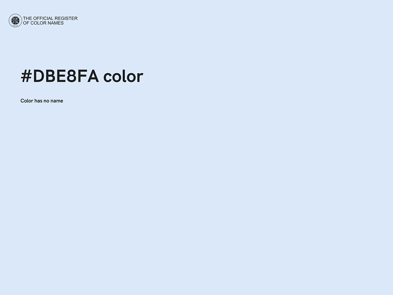 #DBE8FA color image