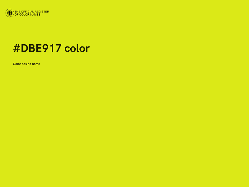 #DBE917 color image