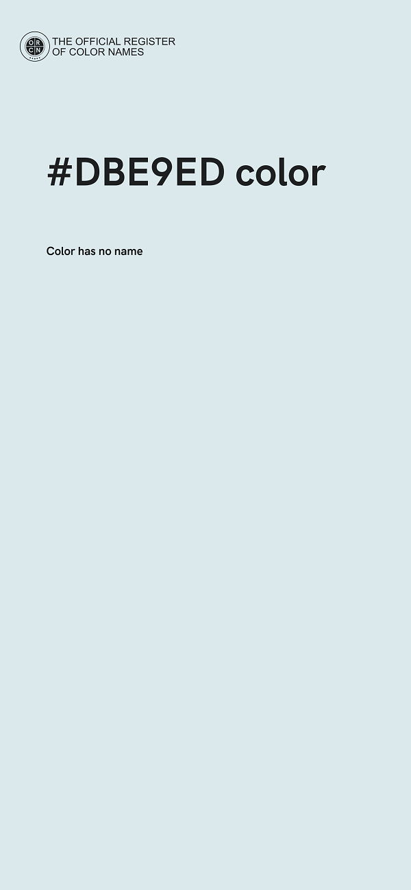 #DBE9ED color image