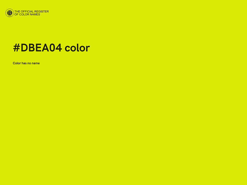 #DBEA04 color image