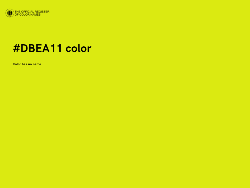 #DBEA11 color image