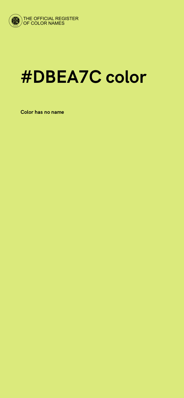 #DBEA7C color image