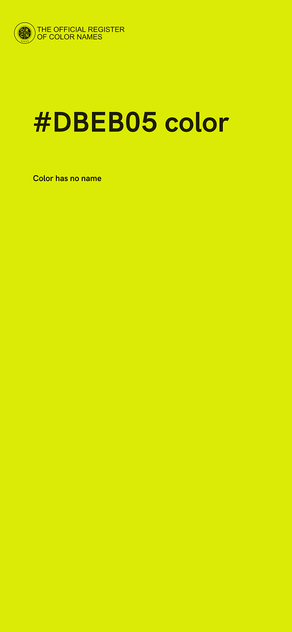 #DBEB05 color image