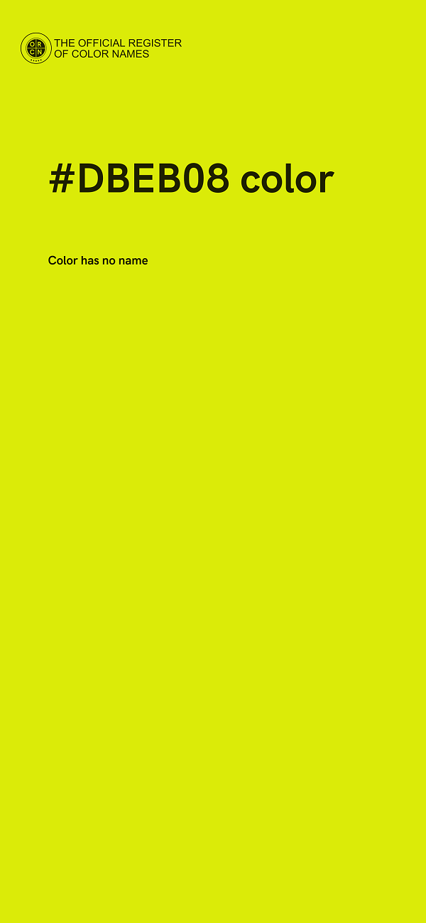#DBEB08 color image