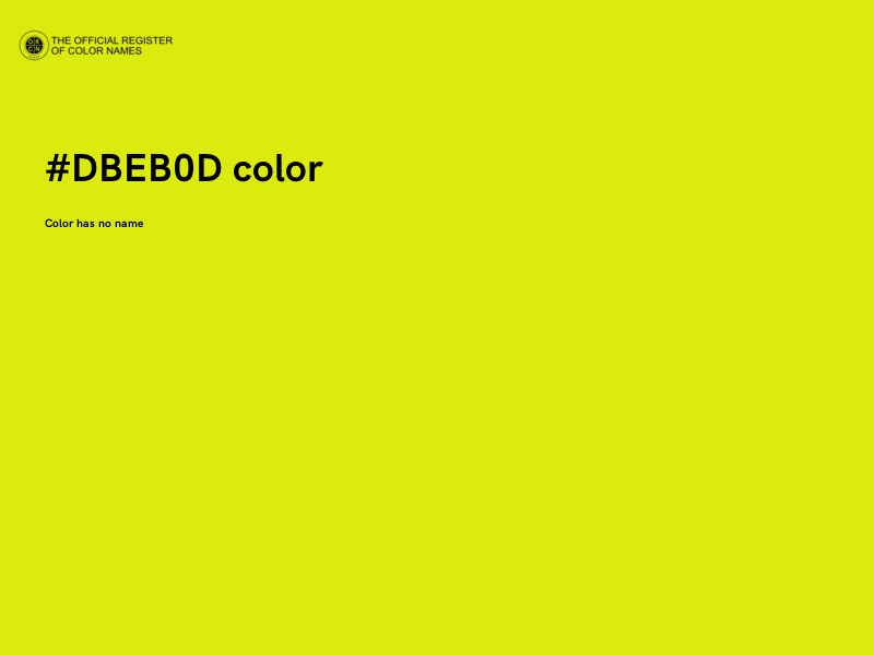 #DBEB0D color image