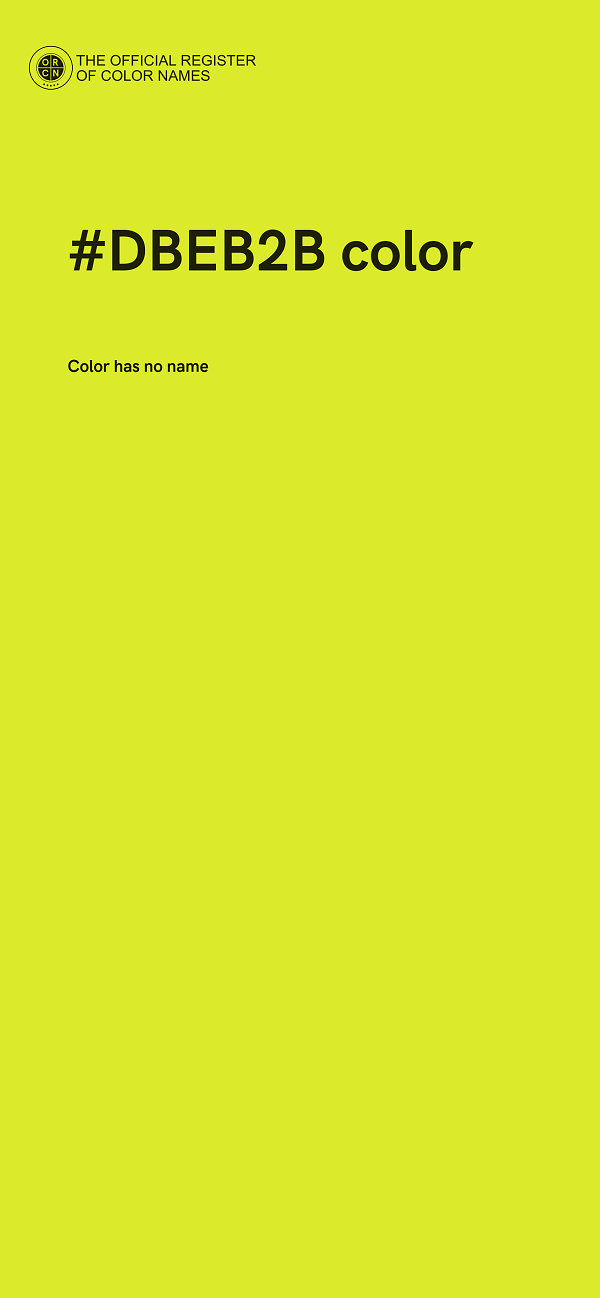 #DBEB2B color image