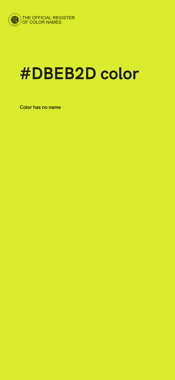#DBEB2D color image