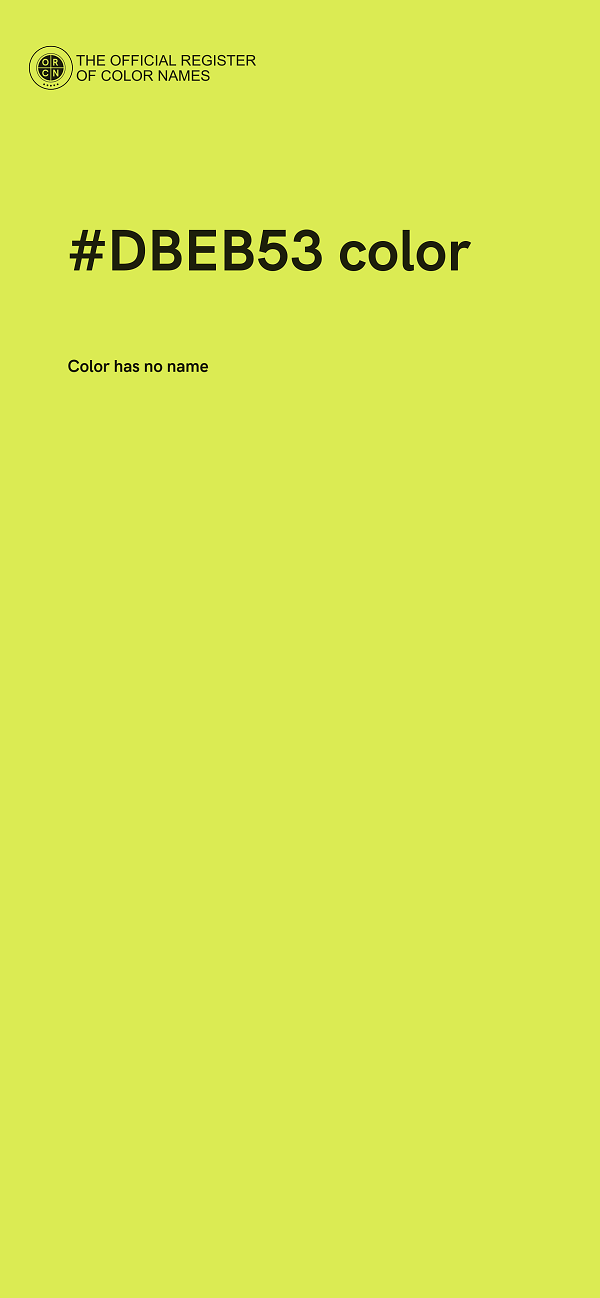 #DBEB53 color image