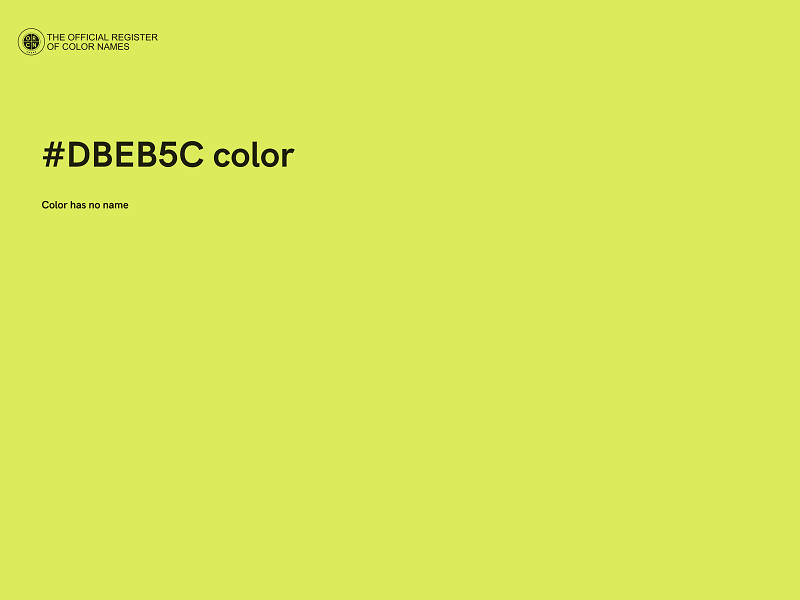 #DBEB5C color image