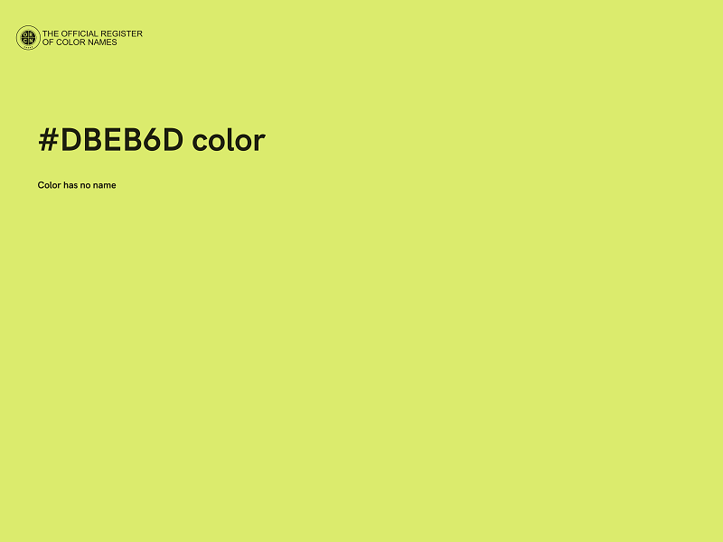 #DBEB6D color image