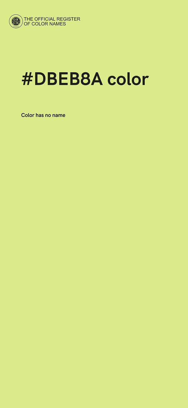 #DBEB8A color image