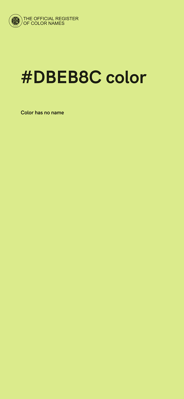 #DBEB8C color image