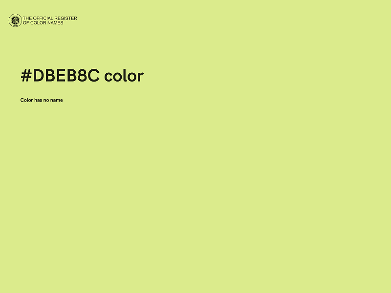 #DBEB8C color image