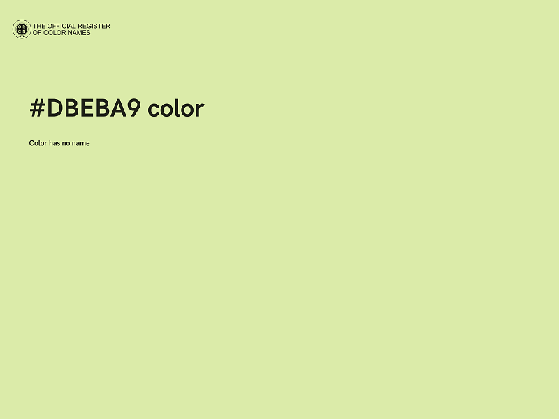 #DBEBA9 color image