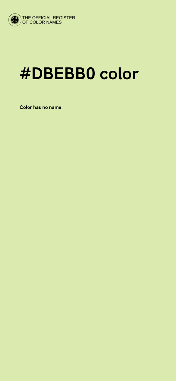 #DBEBB0 color image