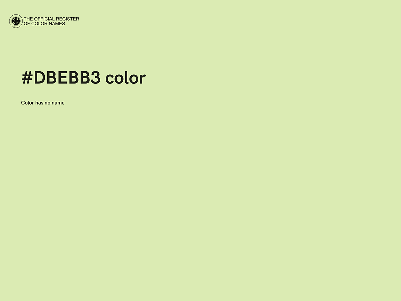 #DBEBB3 color image