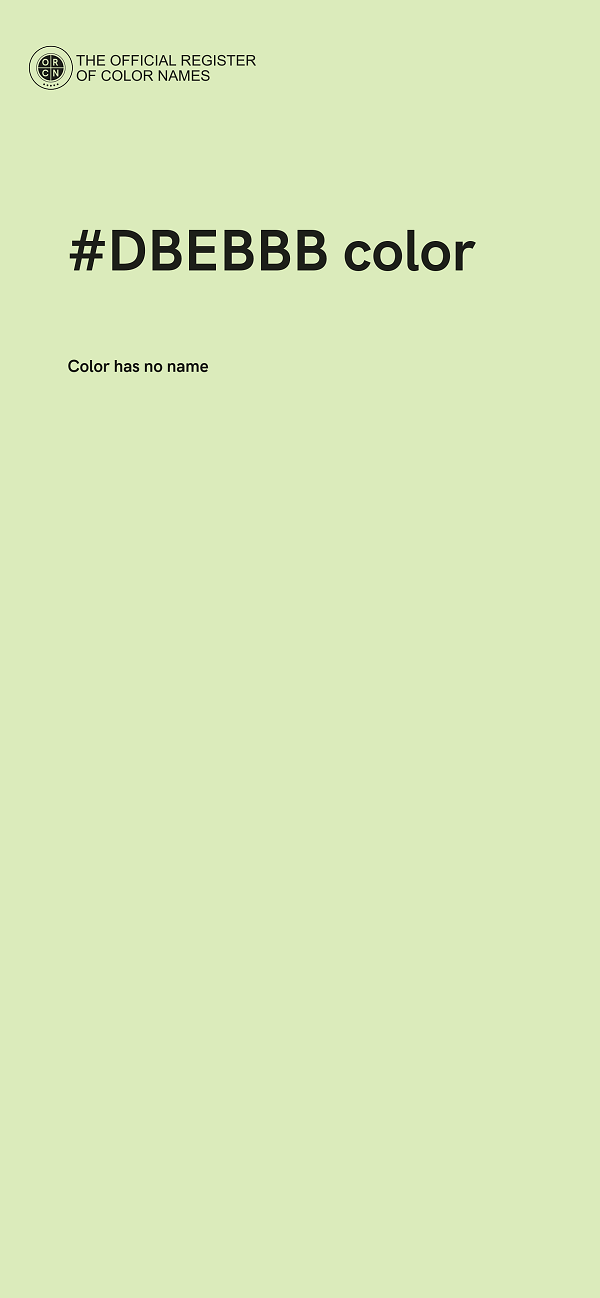 #DBEBBB color image