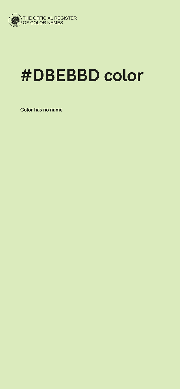 #DBEBBD color image