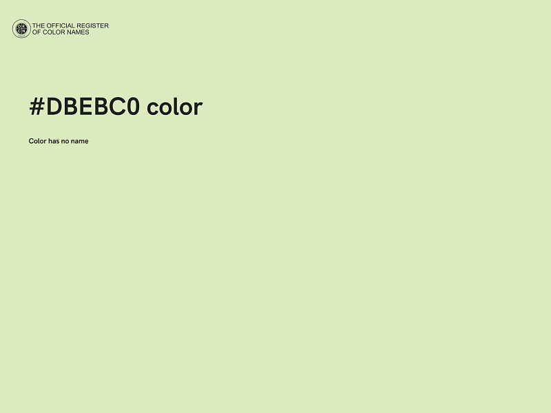 #DBEBC0 color image