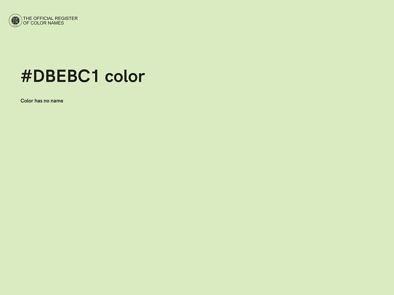 #DBEBC1 color image