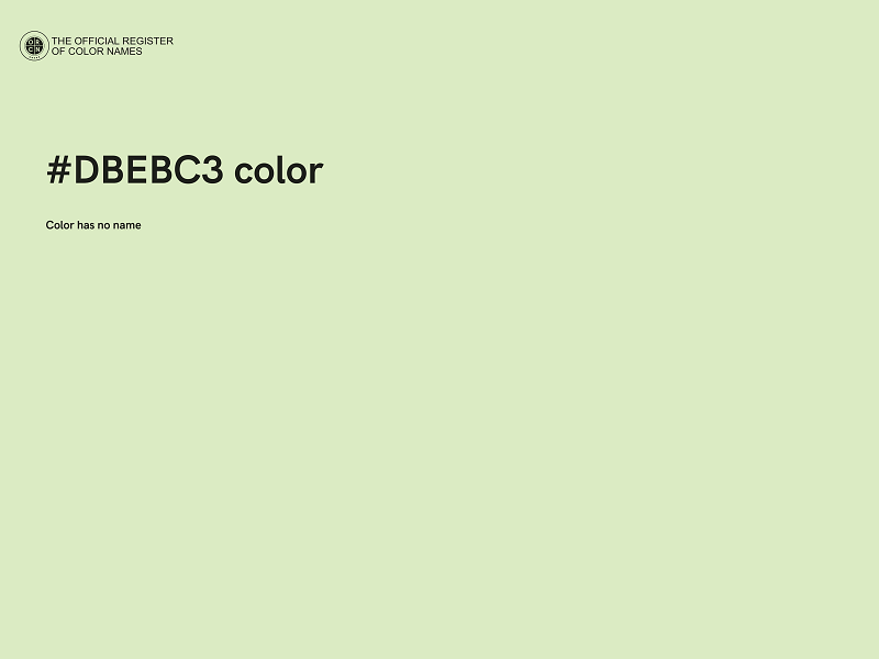 #DBEBC3 color image