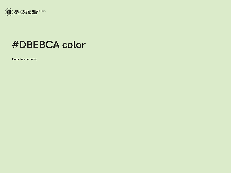 #DBEBCA color image