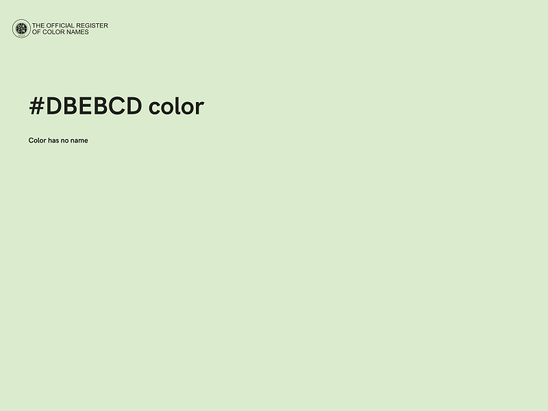#DBEBCD color image