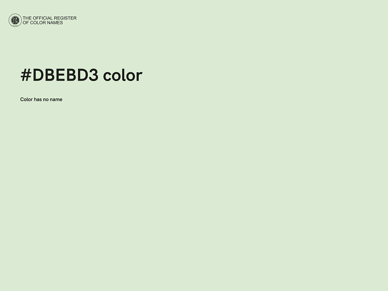 #DBEBD3 color image