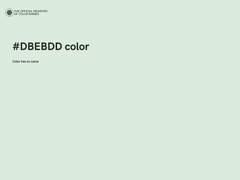 #DBEBDD color image