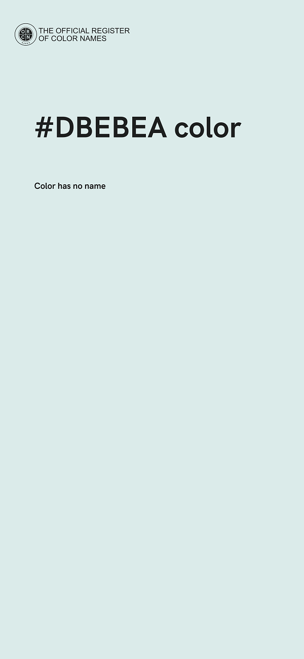 #DBEBEA color image