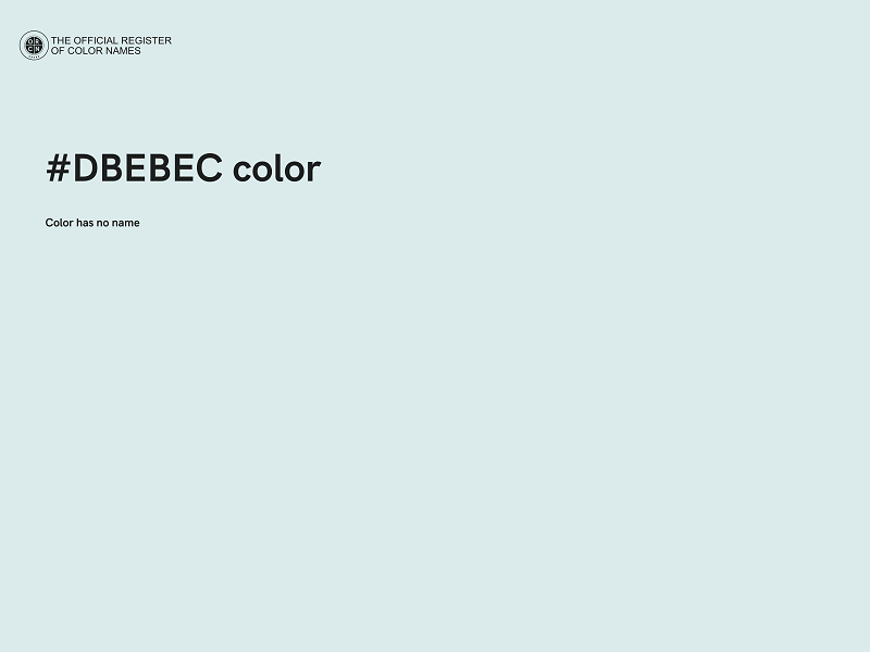 #DBEBEC color image