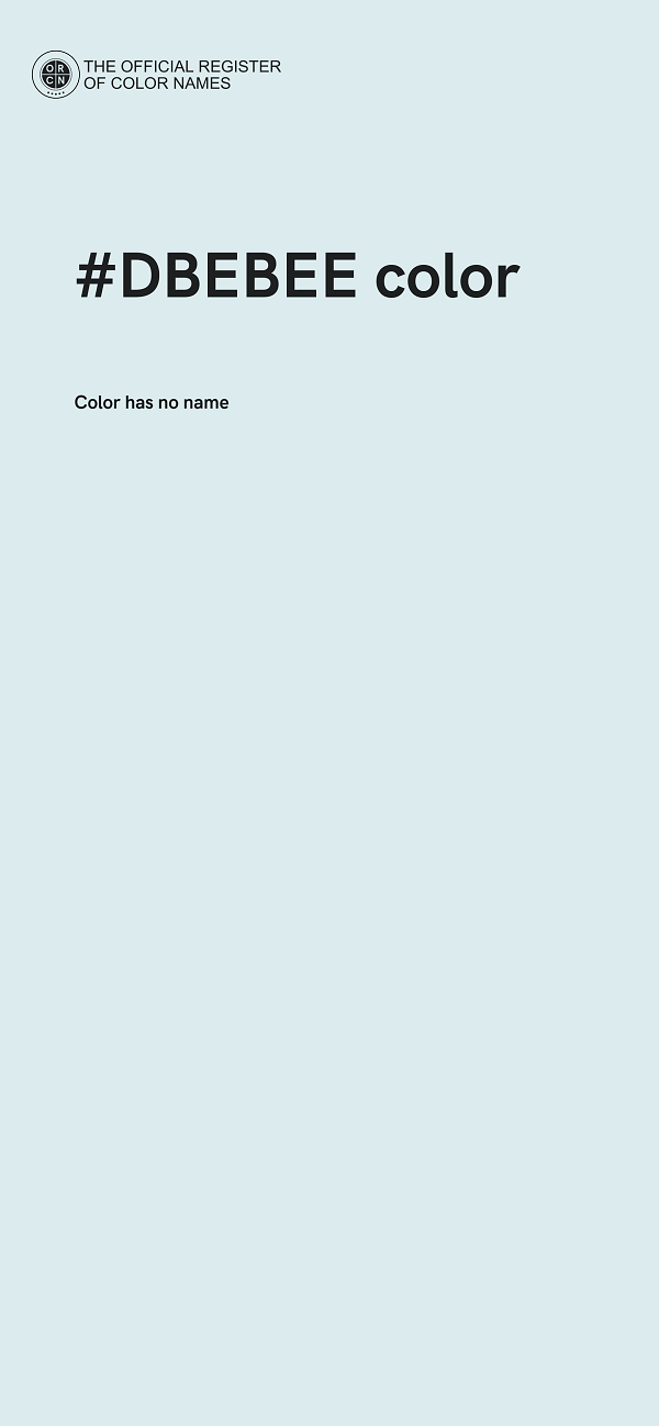 #DBEBEE color image