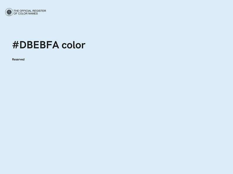 #DBEBFA color image
