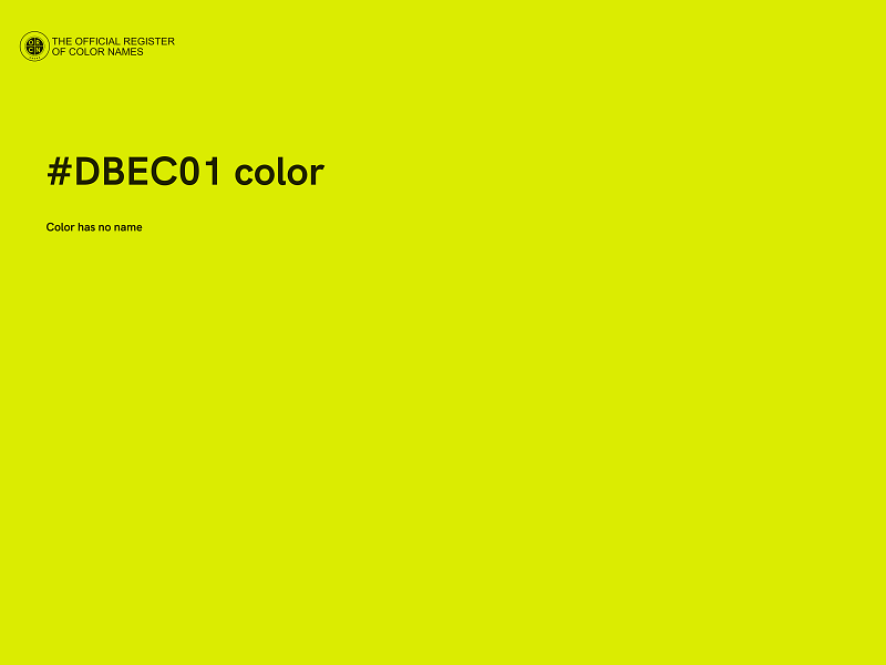 #DBEC01 color image