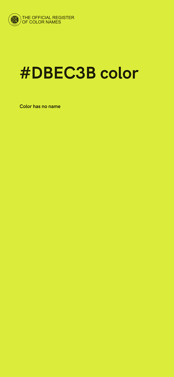 #DBEC3B color image