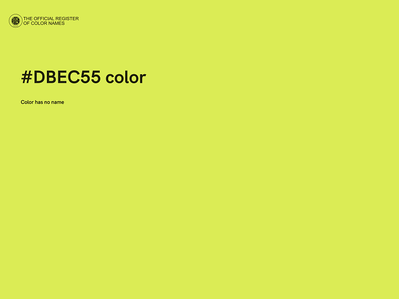 #DBEC55 color image
