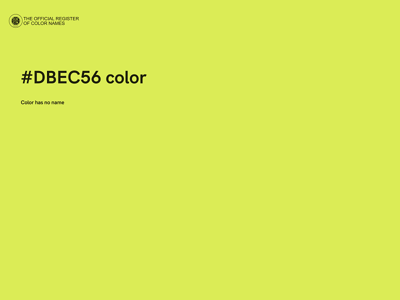 #DBEC56 color image