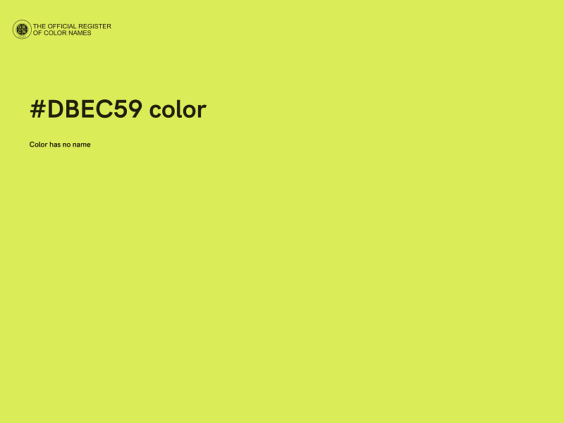 #DBEC59 color image