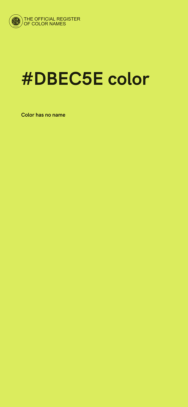 #DBEC5E color image