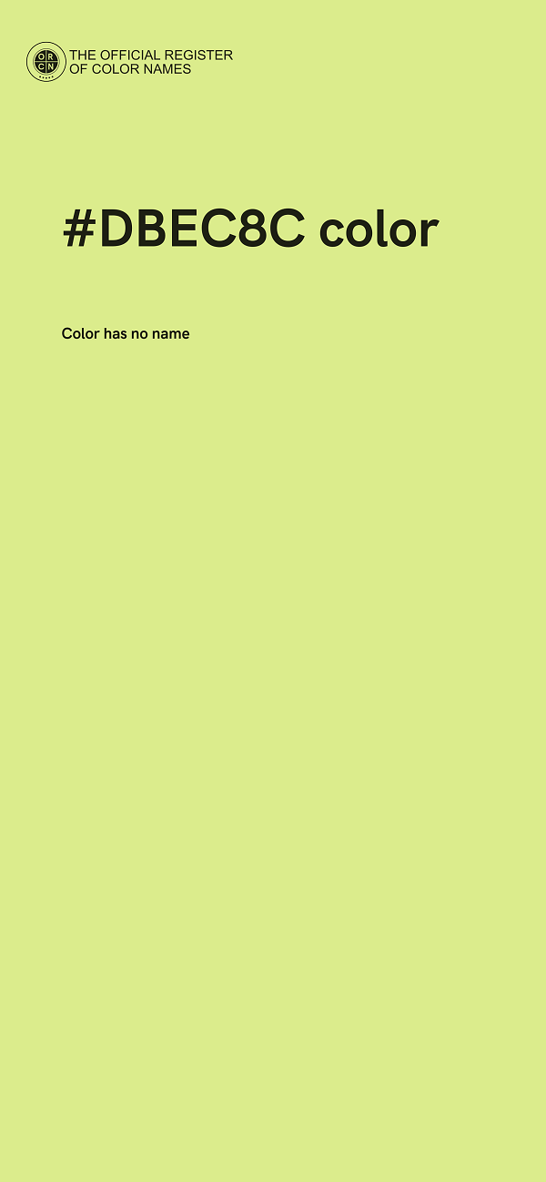 #DBEC8C color image
