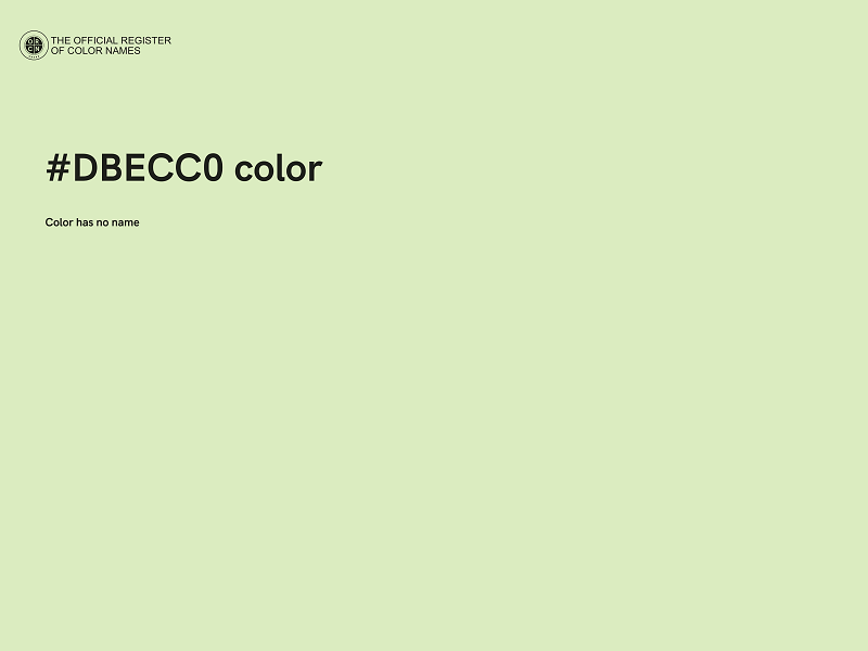 #DBECC0 color image