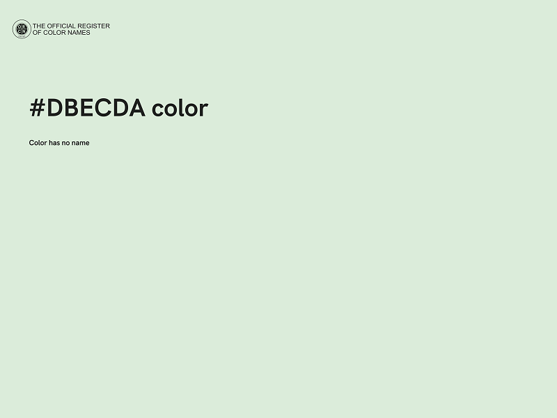 #DBECDA color image