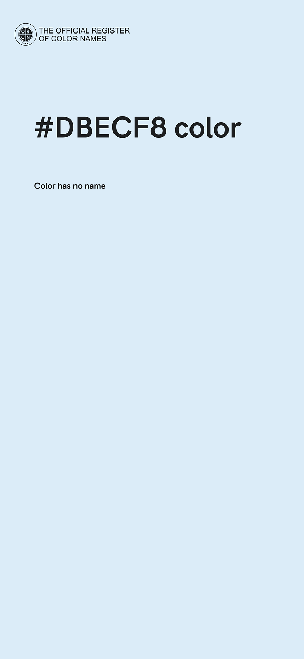 #DBECF8 color image