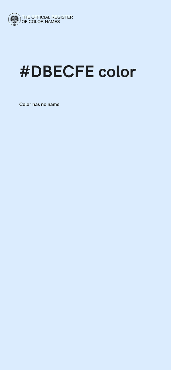 #DBECFE color image