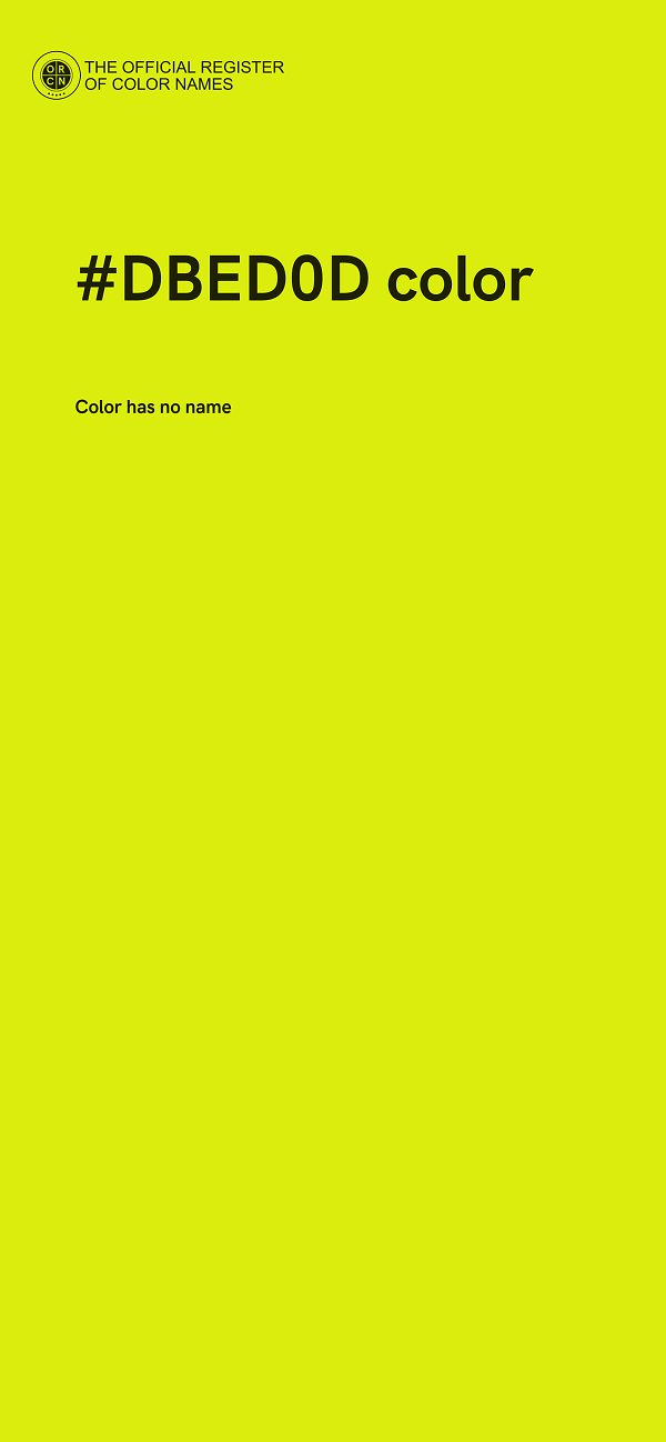 #DBED0D color image
