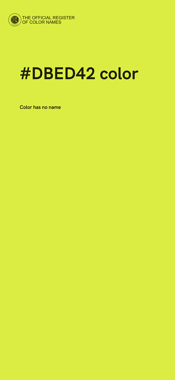 #DBED42 color image