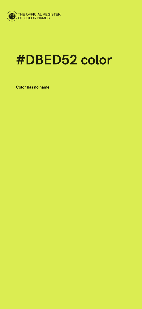 #DBED52 color image