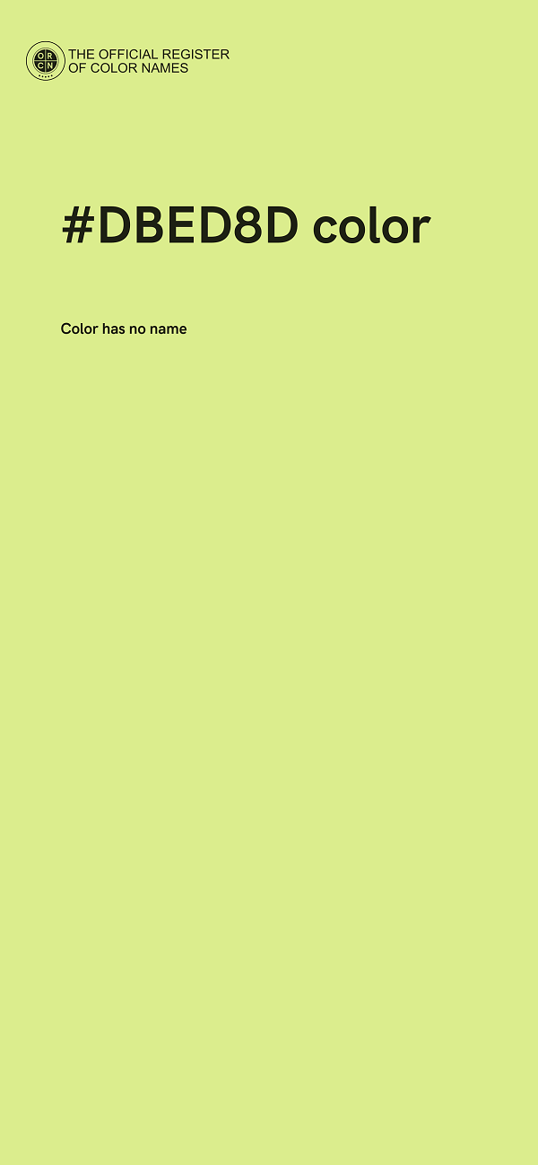 #DBED8D color image